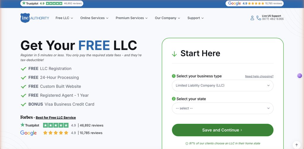 inc authority homepage