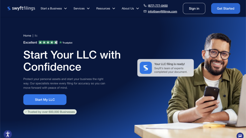 swyft filings llc homepage
