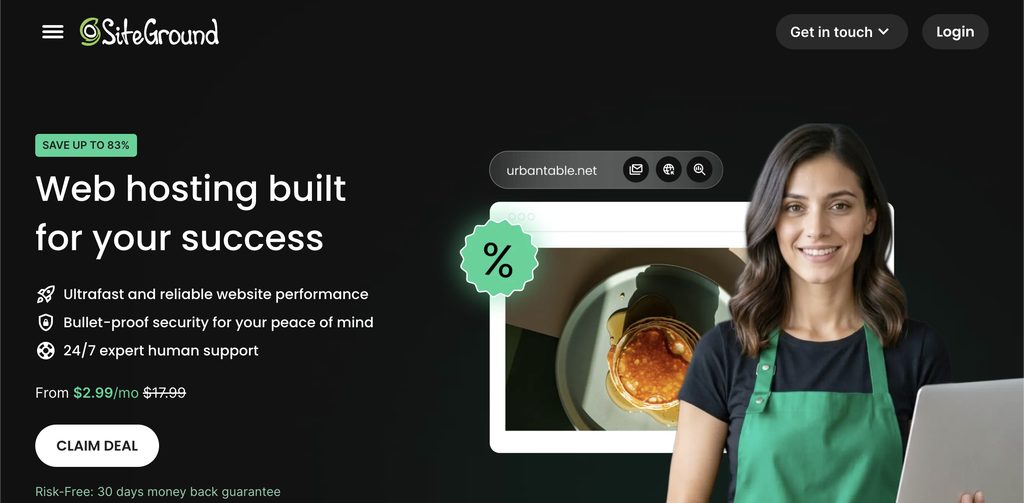 siteground homepage